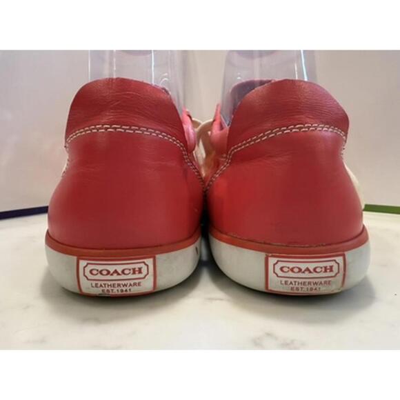 Coach Barrett Pink Signature "C" Sneakers - Size 8.5 - Picture 3 of 7